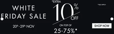 Home & Furniture offers | White Friday Sale! Extra 10% Off in 2XL | 20/11/2024 - 29/11/2024