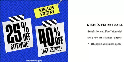 Kiehl's catalogue in Sharjah | KIEHL'S FRIDAY SALE​ | 21/11/2024 - 29/11/2024