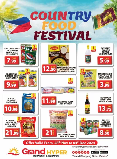 Grand Hyper Market catalogue in Ajman | Country Food Festival - Grand Hyper Muhaisnah | 28/11/2024 - 04/12/2024