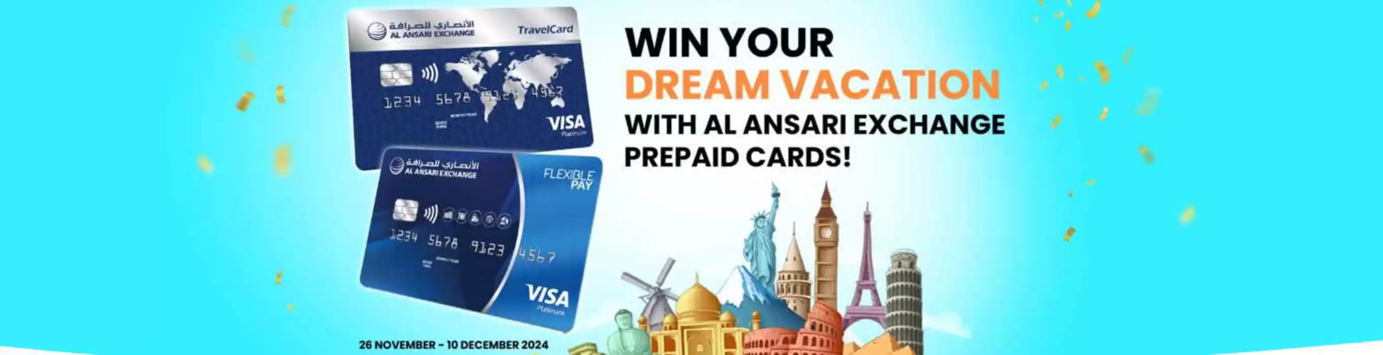 Al Ansari Exchange catalogue in Sharjah | Win your Dream Vacation with Al Ansari Exchange Prepaid Cards! | 02/12/2024 - 10/12/2024