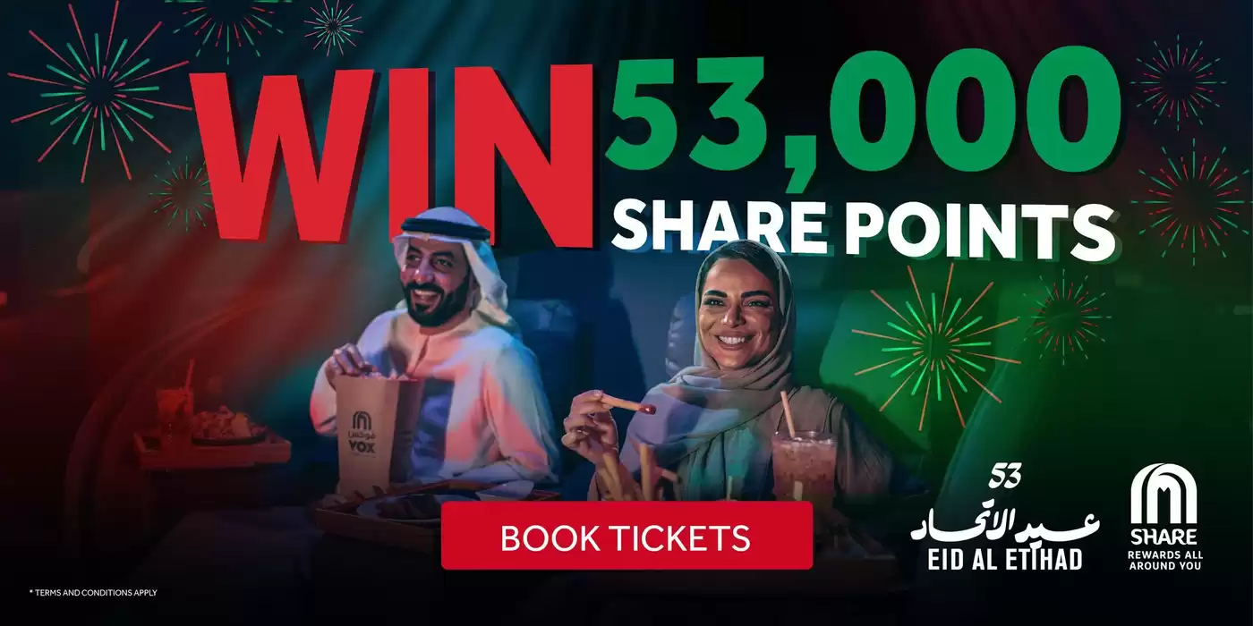 Vox Cinemas catalogue in Kalba | Win 53,000 Share Points | 03/12/2024 - 04/12/2024