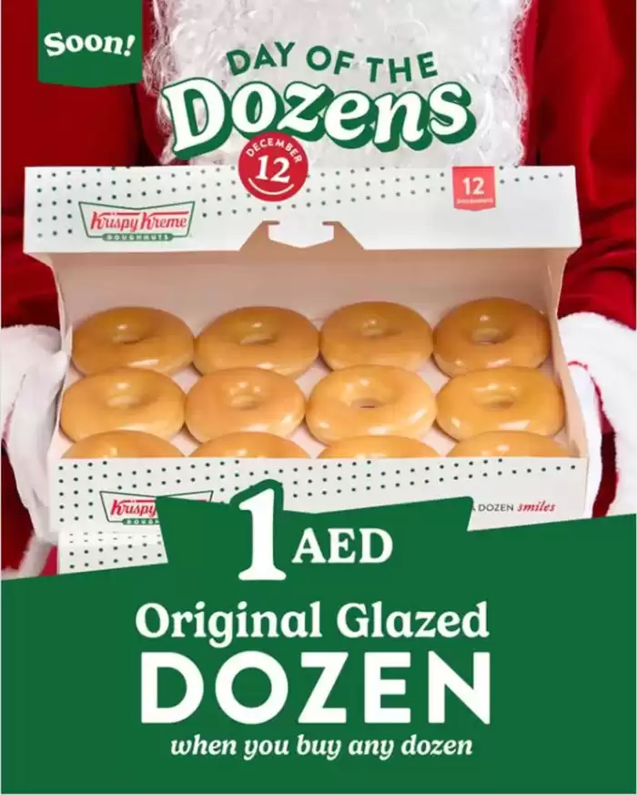 Krispy Kreme catalogue in Al Ain | It’s not December without Day of the Dozens!  | 12/12/2024 - 19/12/2024