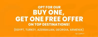 Travel & Leisure offers | Buy 1 Get 1 Free Offer! in AFC Holidays | 13/12/2024 - 24/12/2024