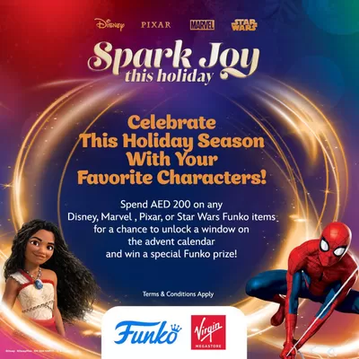 Department Stores offers in Dubai | Spark Joy This Holiday! in Virgin Megastore | 17/12/2024 - 22/12/2024