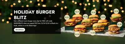 Shake Shack catalogue in Sharjah | Holiday Burger Blitz Promotion | 17/12/2024 - 24/12/2024