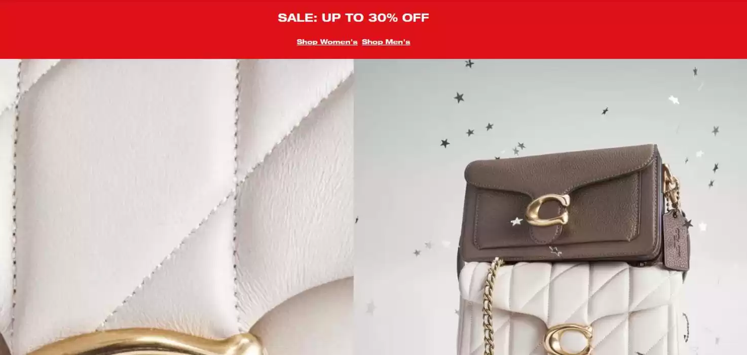 Coach catalogue | Sale Up To 30% Off | 18/12/2024 - 22/12/2024