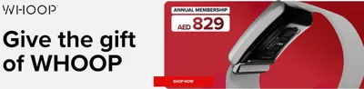 Department Stores offers in Dubai | Give The Gift Of Whoop in Virgin Megastore | 19/12/2024 - 22/12/2024