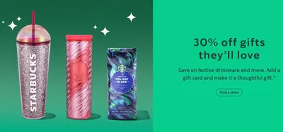 Starbuck's catalogue in Sharjah | 30% Off Gifts They’ll Love! | 20/12/2024 - 25/12/2024