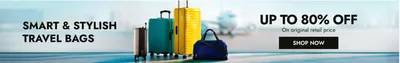 Clothes, Shoes & Accessories offers in Dubai | Smart&Stylish Travel Bags! 80% Off in Brands for Less | 20/12/2024 - 23/12/2024