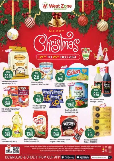 Groceries offers in Sharjah | Merry Christmas! in West Zone Fresh | 21/12/2024 - 25/12/2024