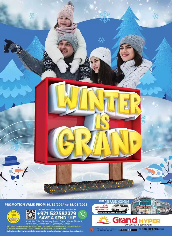 Grand Hyper Market catalogue in Dubai | Winter Is Grand - Grand Hyper Muhaisnah | 22/12/2024 - 05/01/2025