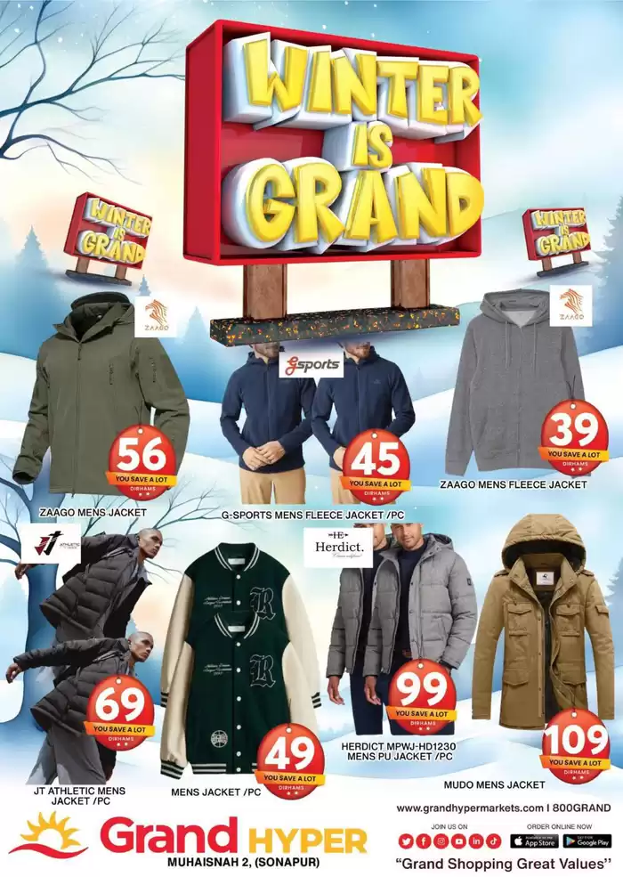 Grand Hyper Market catalogue in Dubai | Winter Is Grand - Grand Hyper Muhaisnah | 22/12/2024 - 05/01/2025