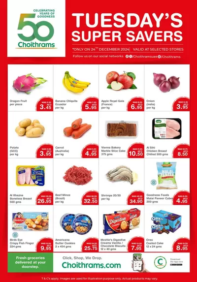 Choitrams catalogue in Abu Dhabi | Tuesday Super Savers | 24/12/2024 - 24/12/2024