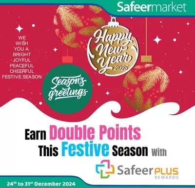 Safeer Market catalogue in Dibba Al-Hisn | Celebrate The Festive Season With Safeer Plus Rewards! | 24/12/2024 - 31/12/2024