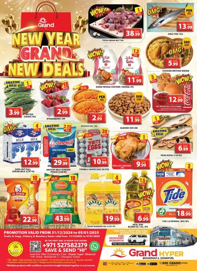 Grand Hyper Market catalogue in Ajman | Midweek Deals - Grand Hyper Muhaisnah | 01/01/2025 - 08/01/2025