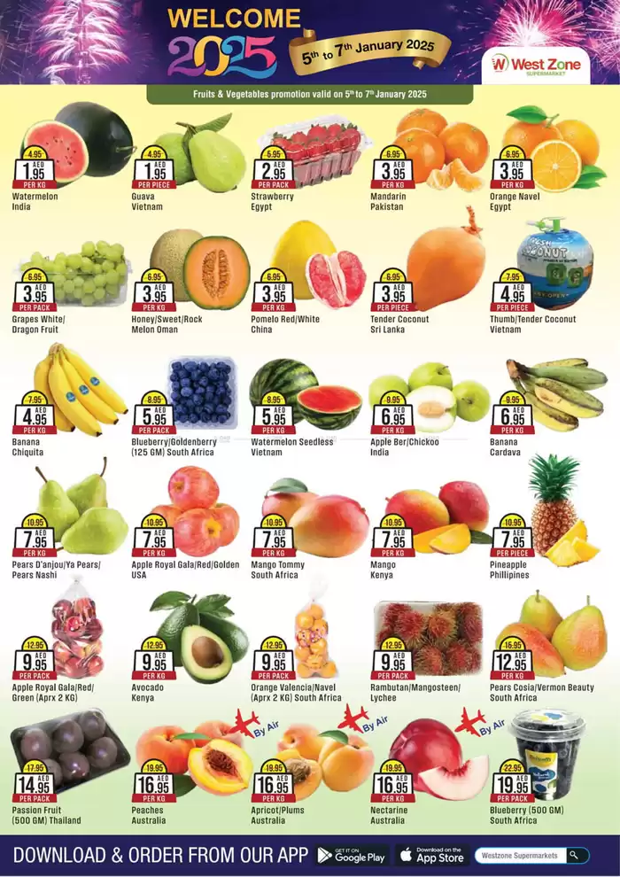 West Zone Fresh catalogue in Dubai | West Zone Supermarket catalogue | 06/01/2025 - 13/01/2025