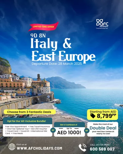 AFC Holidays catalogue in Sharjah | Ready To Level Up Your Europe Holiday? | 06/01/2025 - 28/02/2025