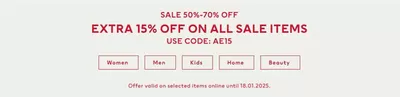 Clothes, Shoes & Accessories offers in Ras al-Khaimah | SALE 50%-70% OFF in H&M | 08/01/2025 - 23/01/2025