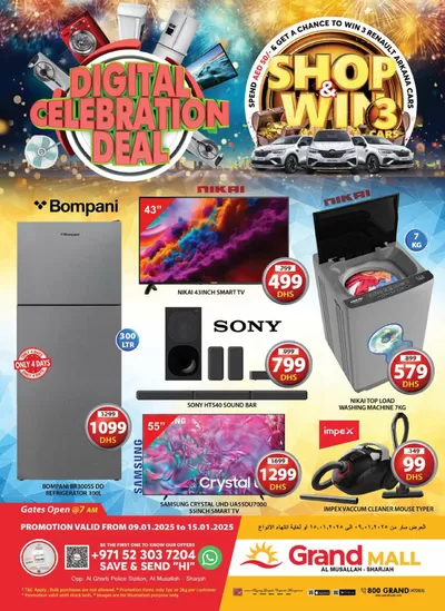 Grand Hyper Market catalogue in Umm al-Quwain | Digital Celebration Deal - Grand Mall Sharjah | 10/01/2025 - 15/01/2025