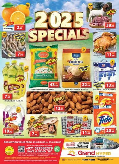 Grand Hyper Market catalogue in Umm al-Quwain | Midweek Deals - Grand Hyper Muhaisnah | 13/01/2025 - 15/01/2025