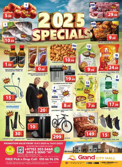 Grand Hyper Market catalogue in Sharjah | Midweek Deals - Grand City Mall | 13/01/2025 - 16/01/2025