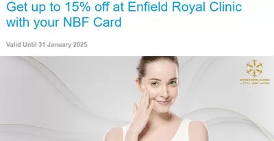 National Bank of Fujairah catalogue in Al Ain | Get Up To 15% Off at Enfield Royal Clinic With Your NBF Card | 14/01/2025 - 31/01/2025