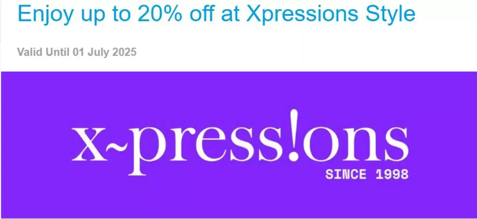 National Bank of Fujairah catalogue in Al Ain | Enjoy Up to 20% Off at Xpressions Style | 14/01/2025 - 01/07/2025