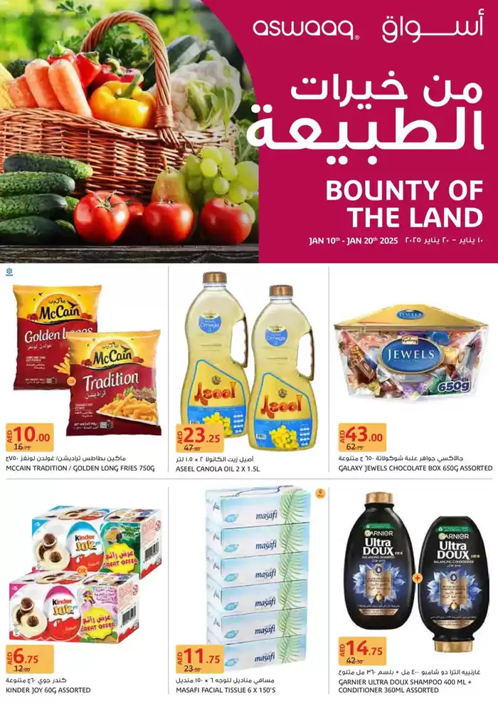 Aswaaq catalogue in Dubai | Bounty Of The Land | 14/01/2025 - 20/01/2025