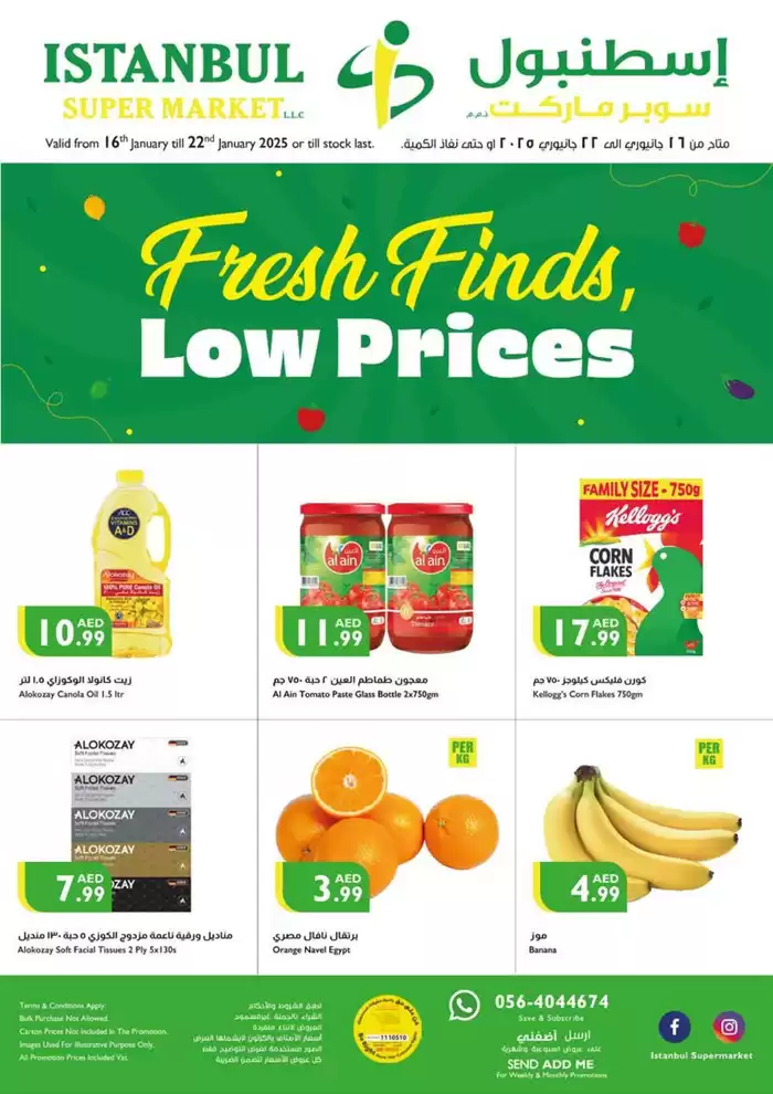 Istanbul Supermarket catalogue in Abu Dhabi | Fresh Finds & Low Prices | 16/01/2025 - 22/01/2025