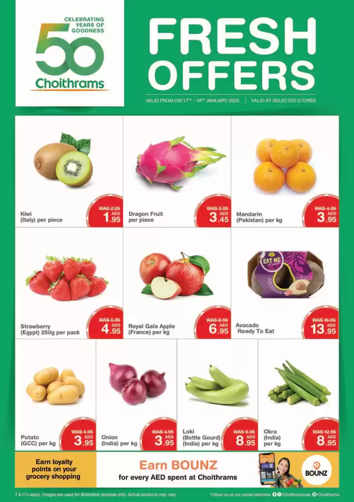 Choitrams catalogue in Dubai | Fresh Offers | 17/01/2025 - 19/01/2025