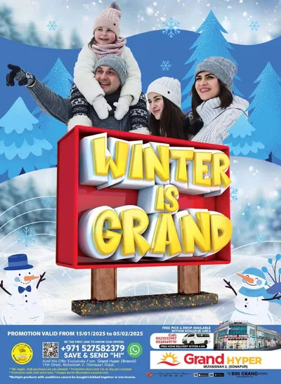 Grand Hyper Market catalogue in Dubai | Winter Is Grand - Grand Hyper Muhaisnah | 15/01/2025 - 05/02/2025