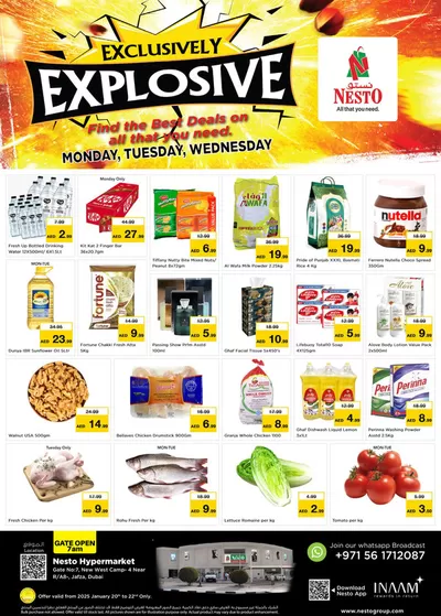 Nesto catalogue in Dubai | Explosive Deals At Nesto Hypermarket Jafza | 20/01/2025 - 23/01/2025