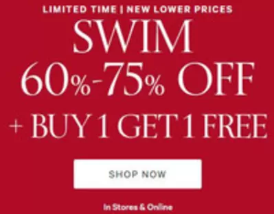 Clothes, Shoes & Accessories offers in Madinat Zayed | Swim 60%-75% Off + Buy 1 Get 1 Free in Victoria's Secret | 20/01/2025 - 23/01/2025