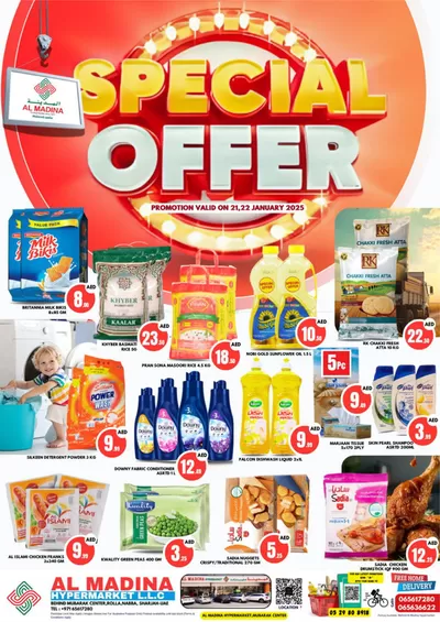 Groceries offers in Mussafah | Al Madina promotion in Al Madina | 21/01/2025 - 22/01/2025