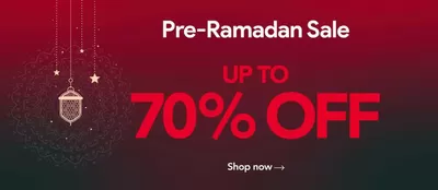 Clothes, Shoes & Accessories offers in Khorfakkan | Pre-Ramadan Sale! 70% Off in Red Tag | 22/01/2025 - 27/01/2025