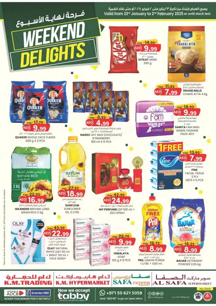 KM Trading catalogue in Ajman | Weekend Delights - Abu Dhabi | 23/01/2025 - 02/02/2025