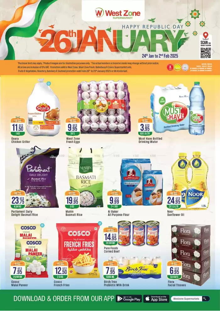 West Zone Fresh catalogue in Dubai | West Zone Supermarket catalogue | 25/01/2025 - 08/02/2025