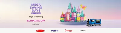 Babies, Kids & Toys offers in Kalba | Mega Savings Days! Toys&GamingExtra 20% Off in Firstcry | 27/01/2025 - 31/01/2025