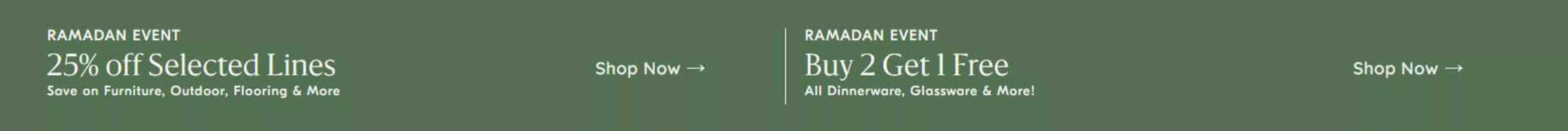 West Elm catalogue in Dubai | Ramadan Event: 25% Off Selected Lines | 29/01/2025 - 03/03/2025