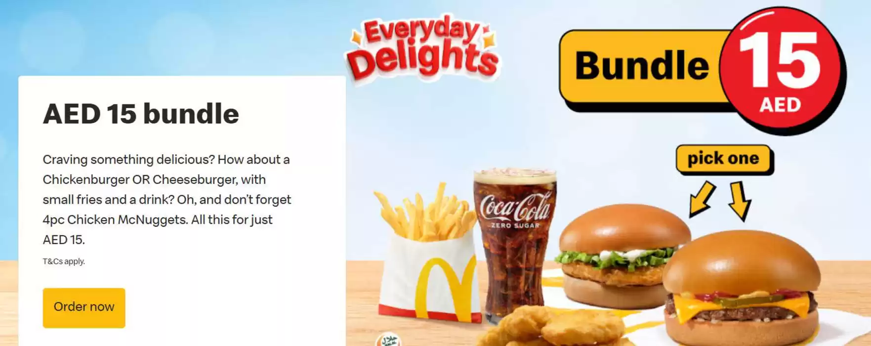 McDonald's catalogue in Dubai | 2 For AED 10&AED 15 Bundle | 29/01/2025 - 03/02/2025