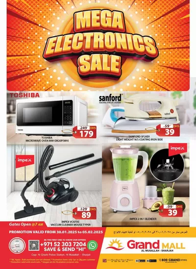 Grand Hyper Market catalogue | Mega Celebration Sale - Grand Mall Sharjah | 31/01/2025 - 05/02/2025