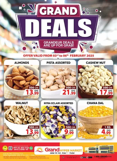 Grand Hyper Market catalogue in Sharjah | Midweek Deals - Grand Hypermarket Jebel Ali | 03/02/2025 - 06/02/2025