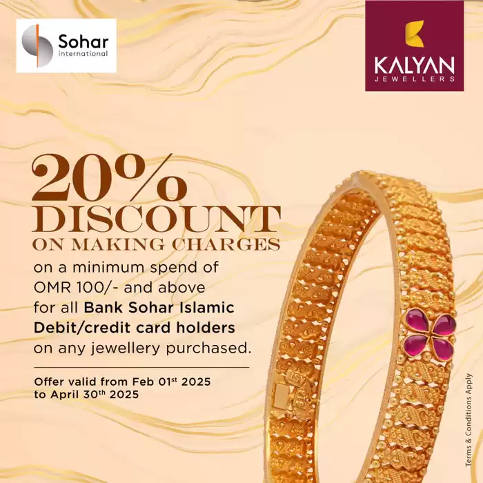 Kalyan Jewellers catalogue in Sharjah | Enjoy a 20% Discount! | 04/02/2025 - 30/04/2025