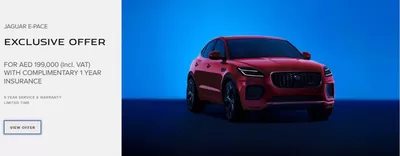 Cars, Motorcycles & Accesories offers in Umm al-Quwain | JAGUAR E-PACE EXCLUSIVE OFFER in Jaguar | 05/02/2025 - 30/06/2025