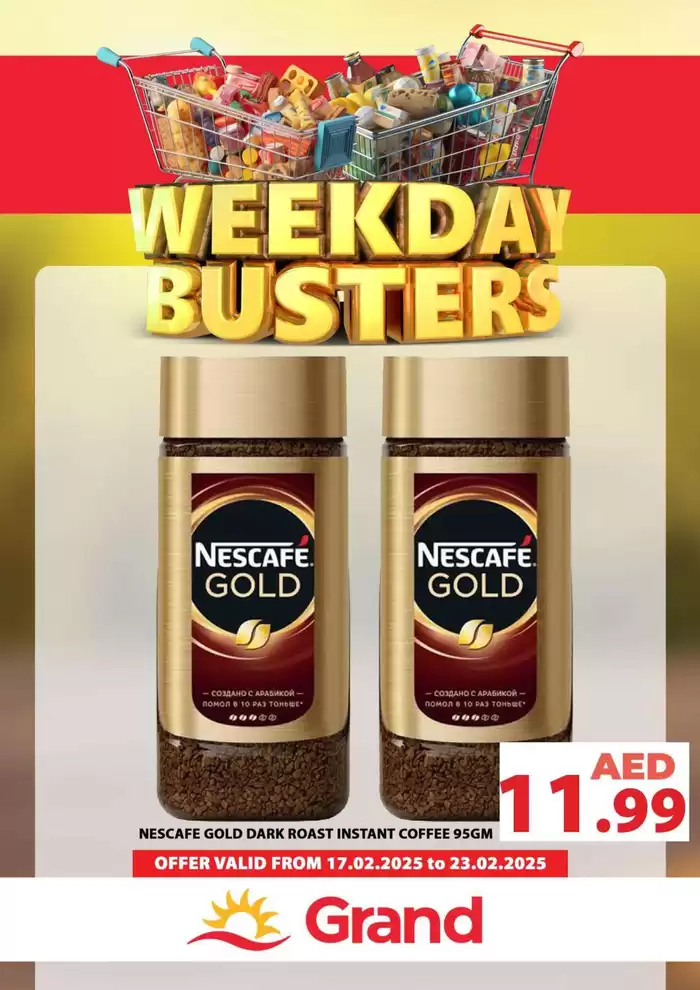 Grand Hyper Market catalogue in Dubai | Weekday Busters | 17/02/2025 - 23/02/2025