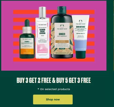 The Body Shop catalogue in Sharjah | Buy 3 Get 2 Free & Buy 5 Get 3 Free | 18/02/2025 - 23/02/2025