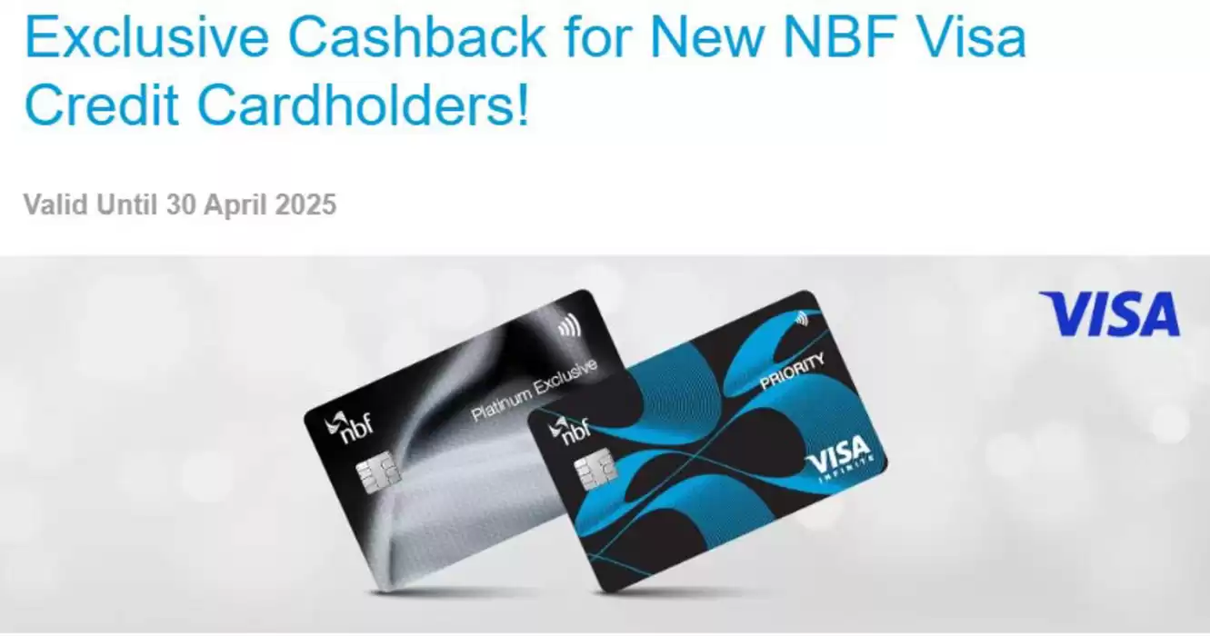 National Bank of Fujairah catalogue | Exclusive Cashback for New NBF Visa Credit Cardholders! | 18/02/2025 - 30/04/2025