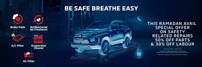 Mitsubishi catalogue in Sharjah | Be Safe Breathe Easy | 24/02/2025 - 31/03/2025