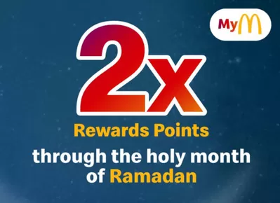 Restaurants offers in Fujairah | 2x Rewards Points This Ramadan in McDonald's | 04/03/2025 - 14/03/2025