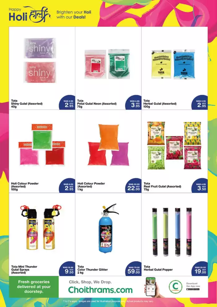 Choitrams catalogue in Dubai | Holi Deals | 07/03/2025 - 16/03/2025